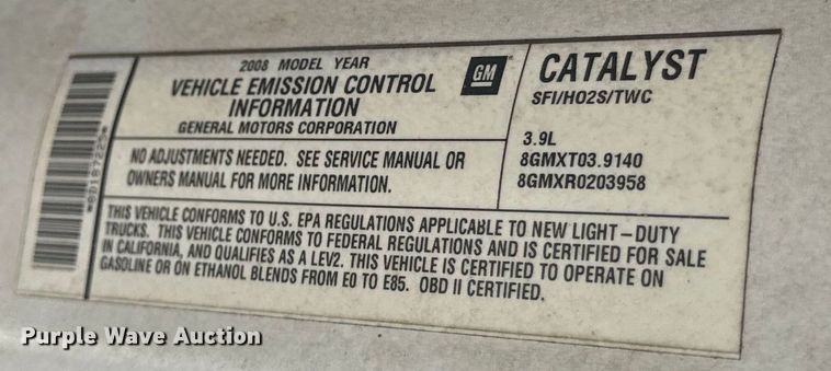 image for item DO2248 2008 Chevrolet Uplander van