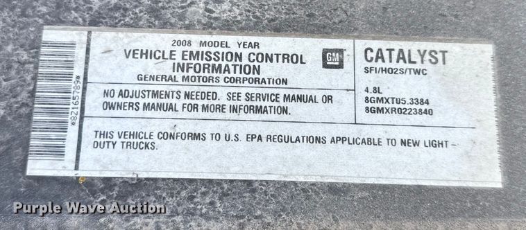 image for item DO2258 2008 Chevrolet Silverado 1500 pickup truck