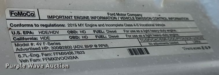 image for item DO2263 2015 Ford F550 Super Duty XL bucket truck