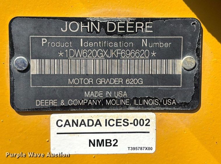 image for item DT4967 2022 John Deere 620G motor grader