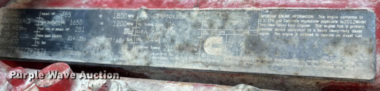 image for item DT4970 2012 Peterbilt 388 dump truck