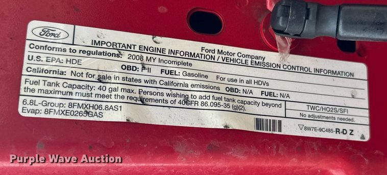 image for item DT6316 2008 Ford F350 Super Duty brush fire truck