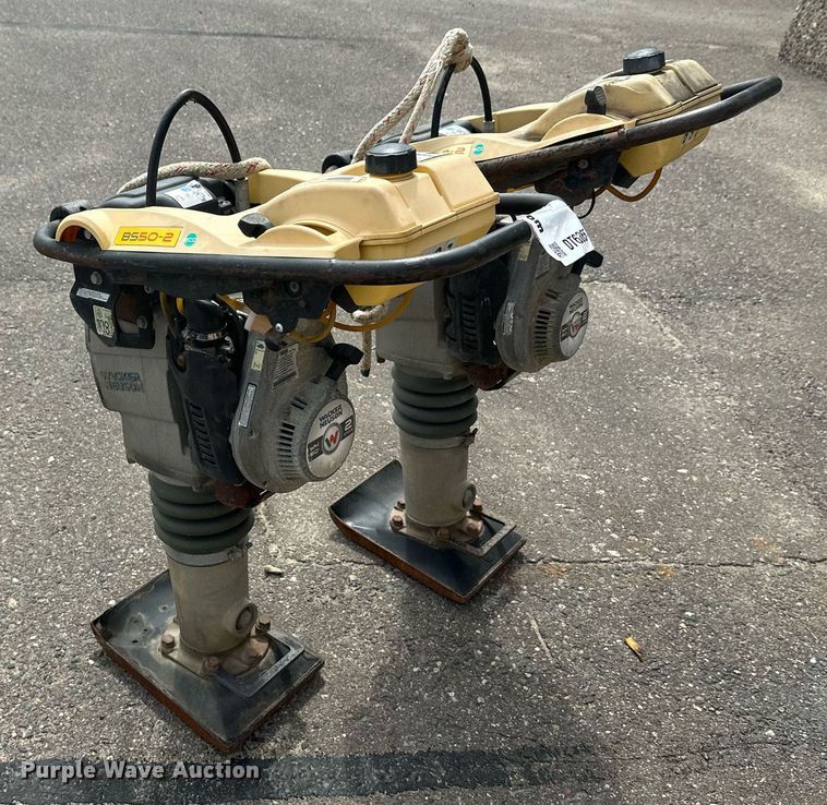 image for item DT6365 Lot of 2 compactors (2) Wacker BS50-2 plate compactors