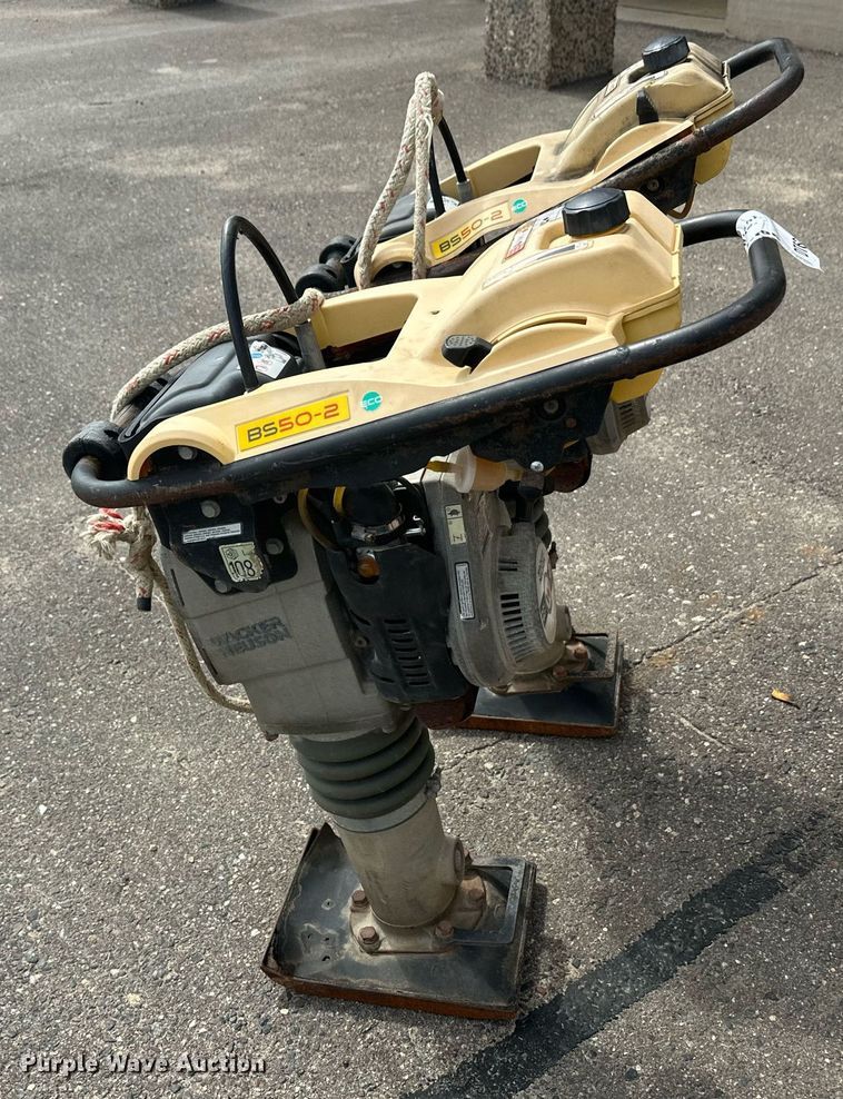 image for item DT6365 Lot of 2 compactors (2) Wacker BS50-2 plate compactors