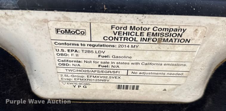 image for item DW6627 2014 Ford Fusion 