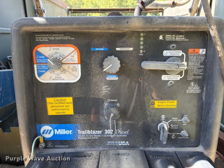 image for item DX5817 Miller Trailblazer 302 Diesel welder/generator