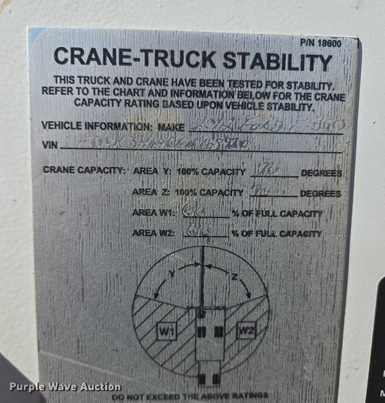 image for item DY1126 2012 Ford F350 Super Duty SuperCab utility bed pickup truck