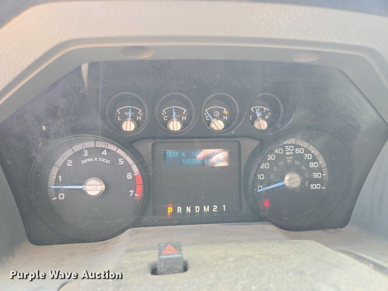 image for item DY1126 2012 Ford F350 Super Duty SuperCab utility bed pickup truck