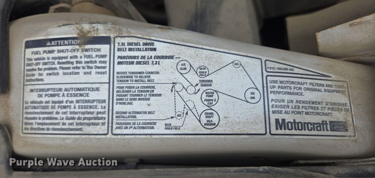 image for item DY1142 2001 Ford F450 Super Duty dump truck