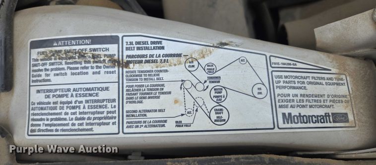 image for item DY1143 2001 Ford F350 Super Duty dump bed pickup truck