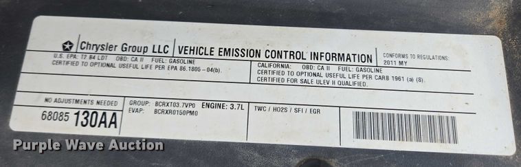 image for item DY1146 2011 Jeep Liberty SUV