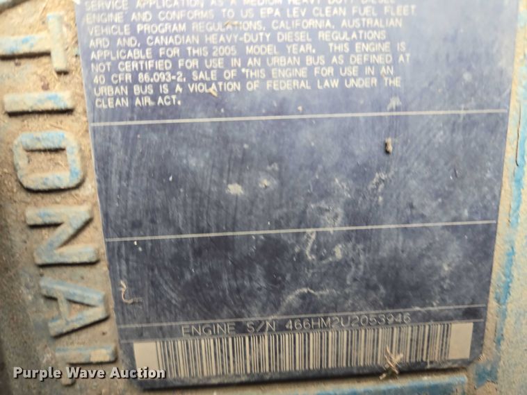 image for item DY1147 2005 International 7400 dump truck