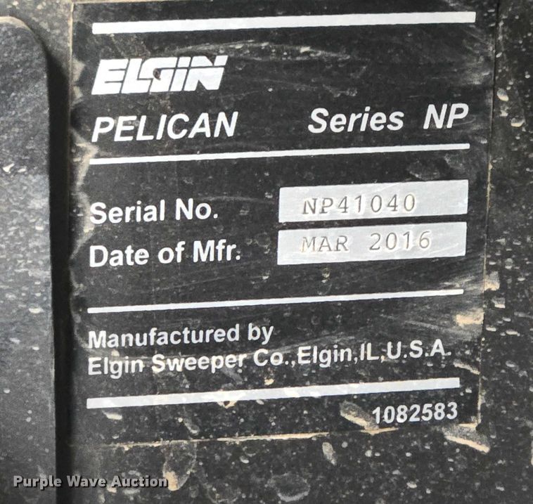 image for item DY1153 2016 Elgin Pelican NP street sweeper