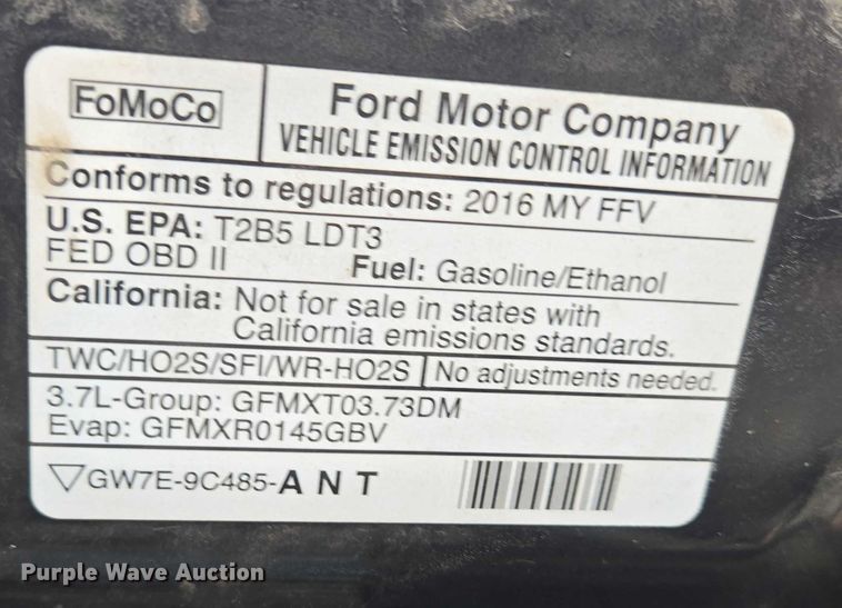 image for item DY1155 2016 Ford Explorer Police SUV