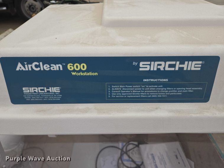 image for item DY1163 Sirchie AirClean 600 Workstation fume hood