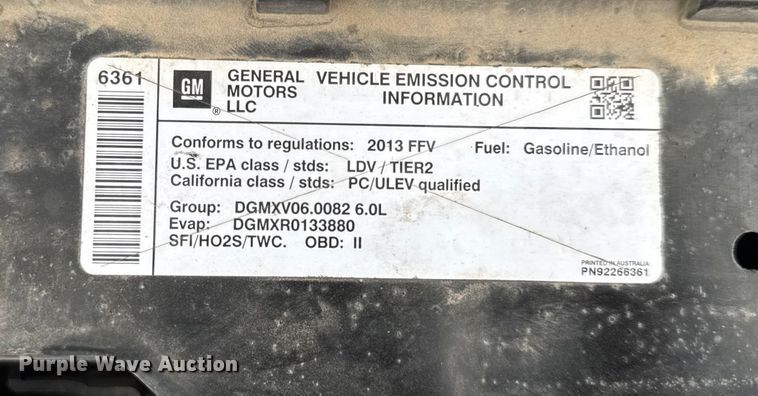 image for item DY8123 2013 Chevrolet Caprice Police 