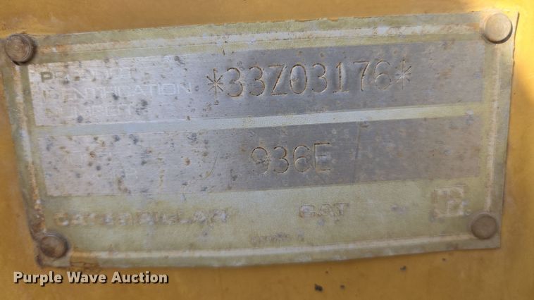 image for item EC1179 1988 Caterpillar 936E wheel loader