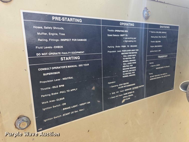 image for item EC1183 1993 Ingersoll Rand ST80 double drum roller