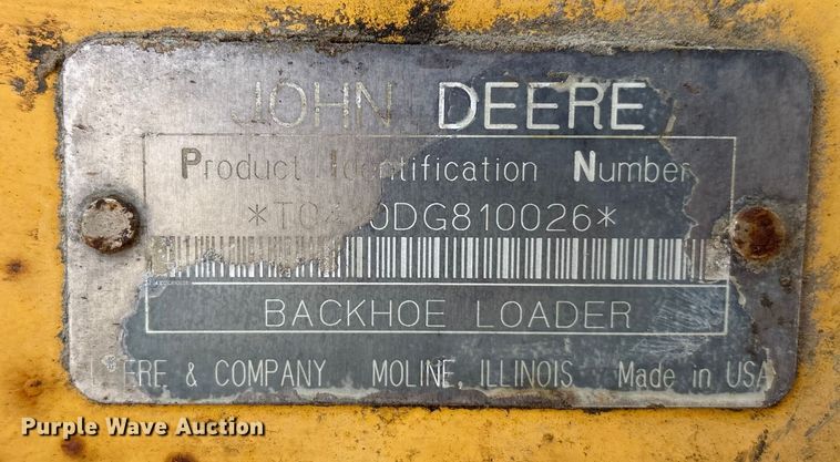 image for item EC4414 1995 John Deere 410D backhoe