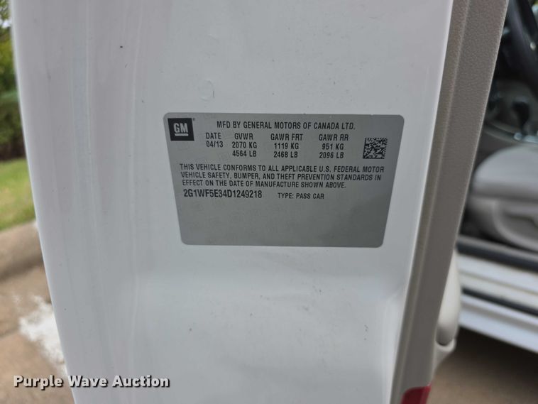 image for item EF3792 2013 Chevrolet Impala 