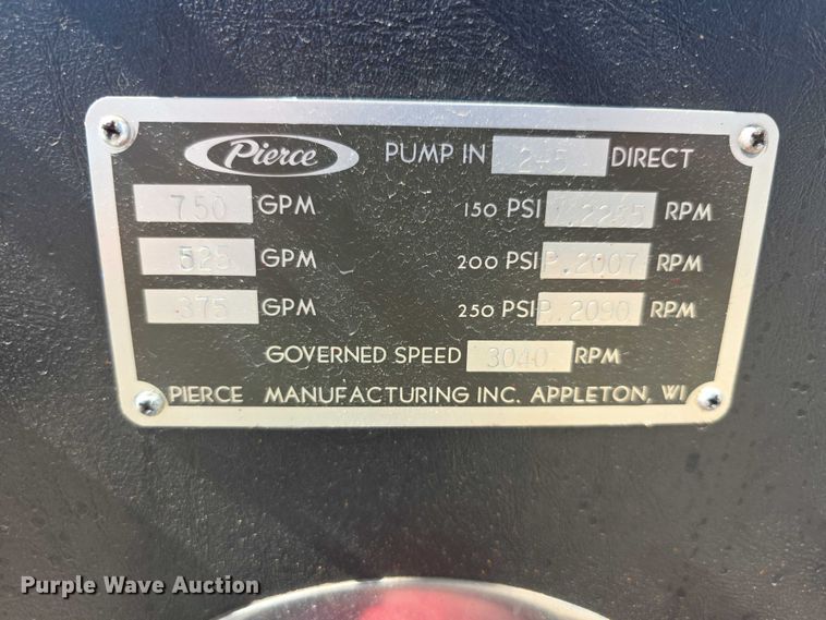 image for item EF3837 1976 Ford 8000 pumper fire truck