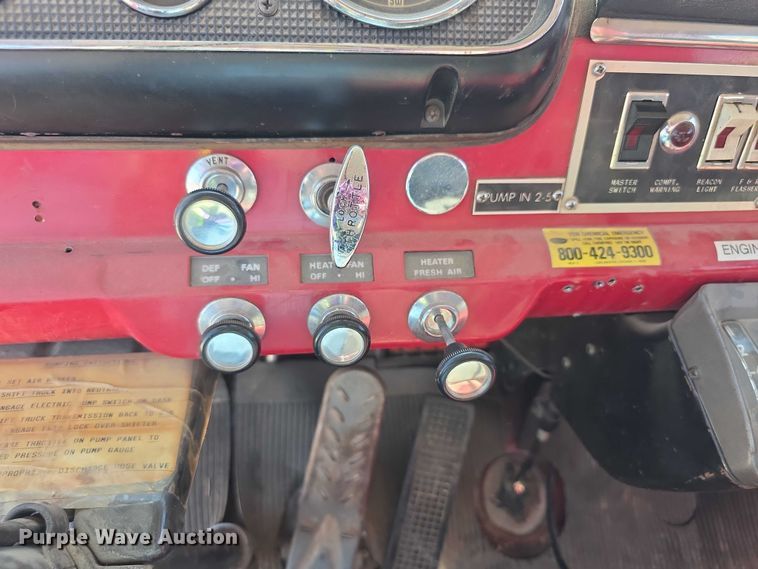 image for item EF3837 1976 Ford 8000 pumper fire truck