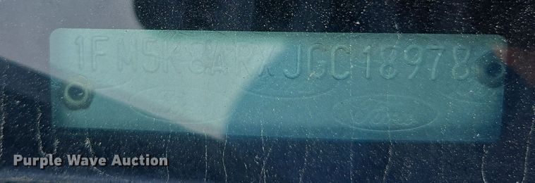 image for item EM0646 2018 Ford Explorer Police Interceptor SUV