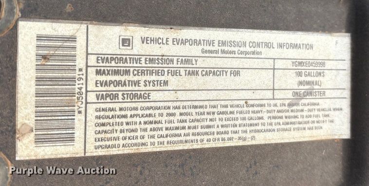 image for item EM0653 2000 GMC C6500 dump truck