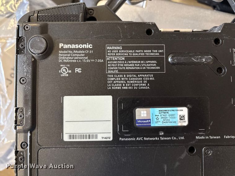 image for item EM0664 (25) Panasonic Toughbook CF-31 laptops