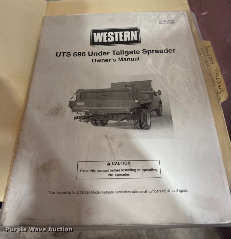 image for item ER0105 Western UTS-696 tailgate spreader