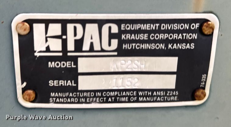 image for item ER2341 K-Pac KP2SH trash compactor 