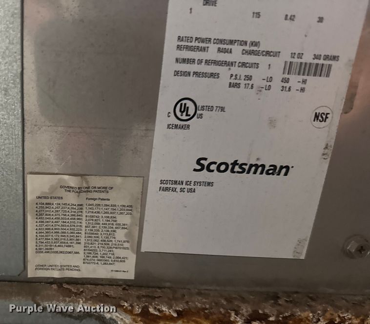 image for item ER2343 Scotsman Prodigy CU3030SW-1A ice maker