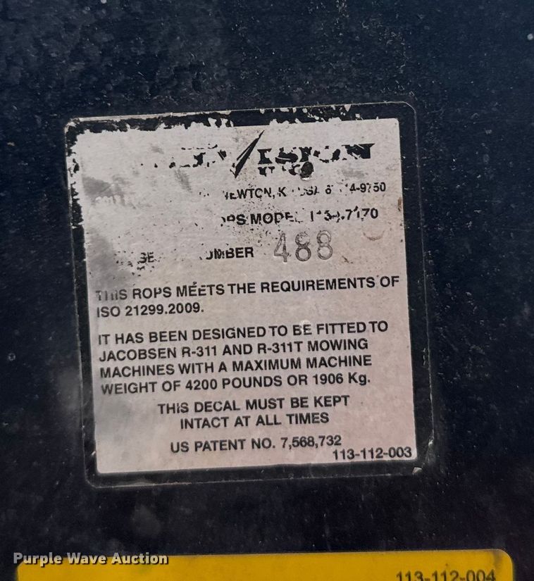 image for item ER2347 Jacobsen lawn mower