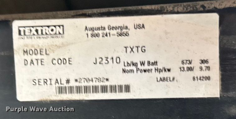 image for item ER2387 EZ-GO Textron golf cart