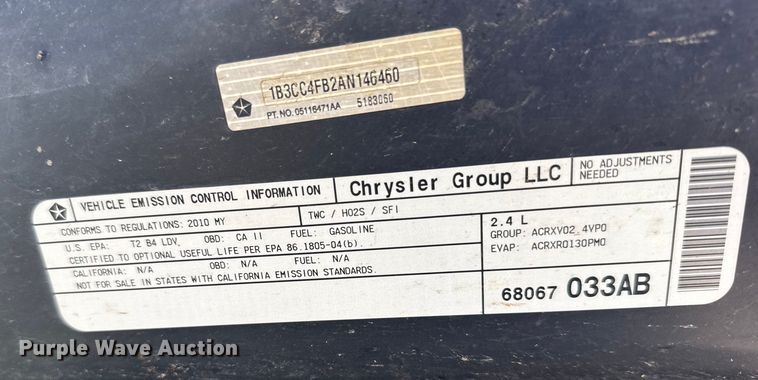 image for item ER2403 2010 Dodge Avenger 