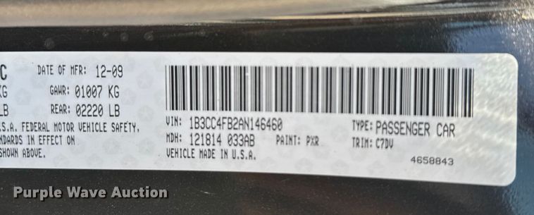 image for item ER2403 2010 Dodge Avenger 