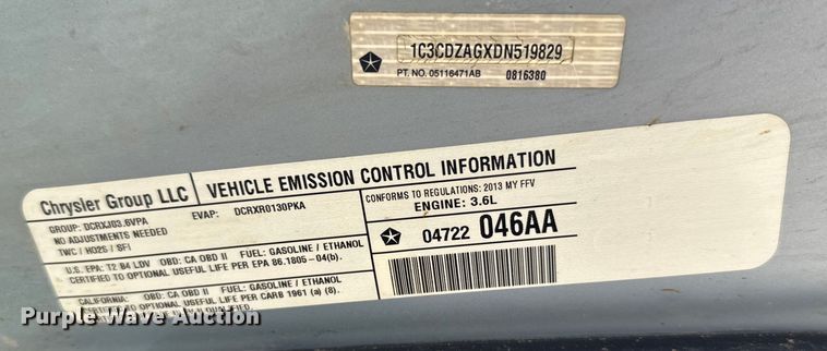 image for item ER2404 2013 Dodge Avenger 