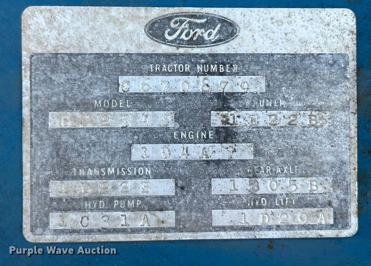 image for item ET3139 Ford 4600 tractor