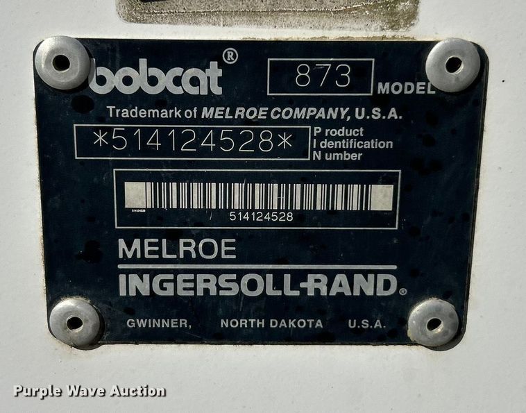 image for item ET3144 1999 Bobcat 873 skid steer loader