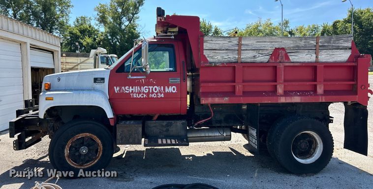 image for item ET3145 1993 Chevrolet Kodiak C6500 dump truck