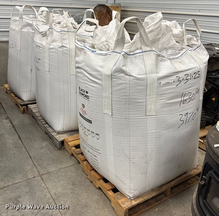 image for item ET4571 (3) bags of coal slag abrasive blasting media