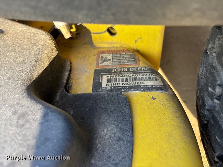 image for item ET4575 2010 John Deere Z445 ZTR lawn mower