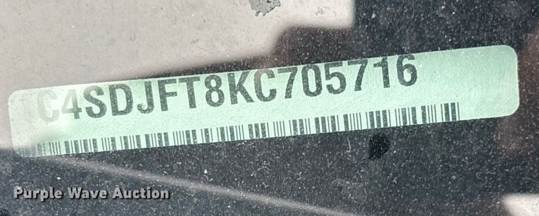 image for item ET4630 2019 Dodge Durango SSV SUV