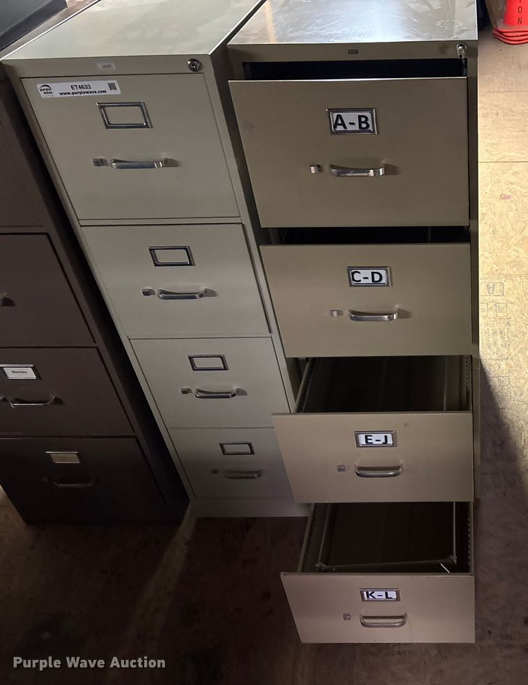 image for item ET4633 (4) filing cabinets