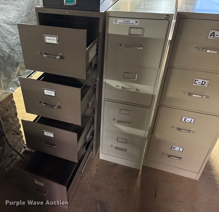image for item ET4633 (4) filing cabinets