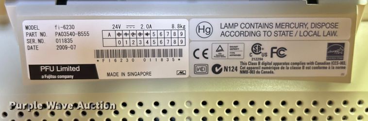 image for item ET4637 Fujitsu Scanner FI-6230 scanner