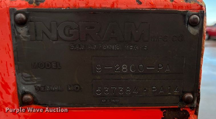 image for item ET4638 Ingram 9-2800PA pneumatic roller