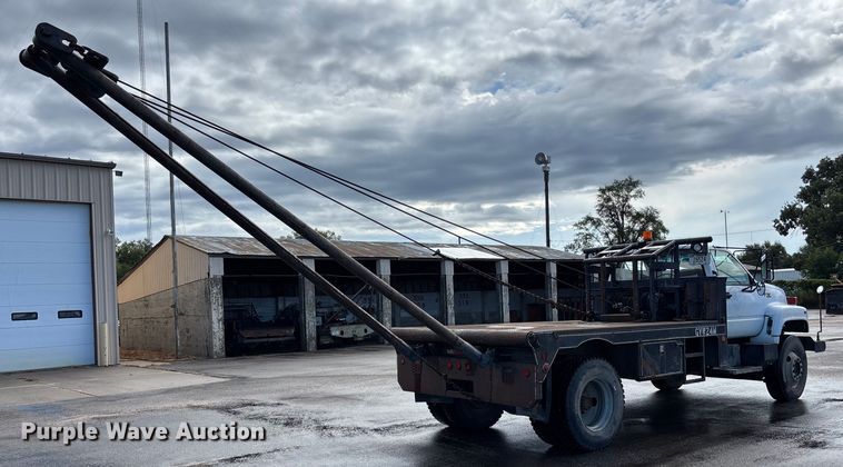 image for item ET4642 1992 CHEV Flatbed Winch Truck winch truck