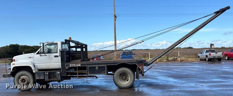 image for item ET4642 1992 CHEV Flatbed Winch Truck winch truck