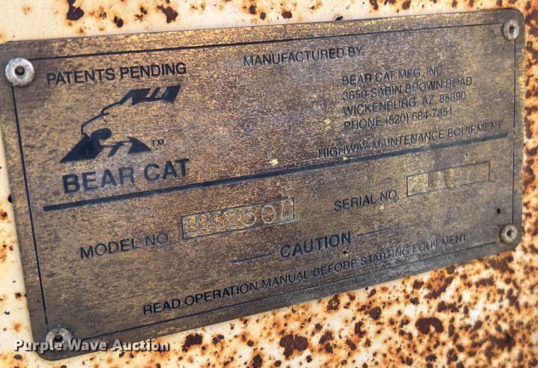 image for item ET4644 Bear Cat BK250D crack sealer